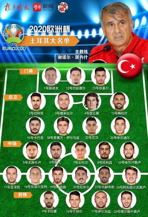 欧洲杯土耳其17号球员（土耳其欧洲杯球员名单）